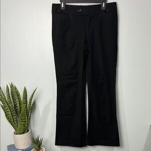 Banana Republic Jackson Fit Pants Womens Size 8 Black Wide Leg